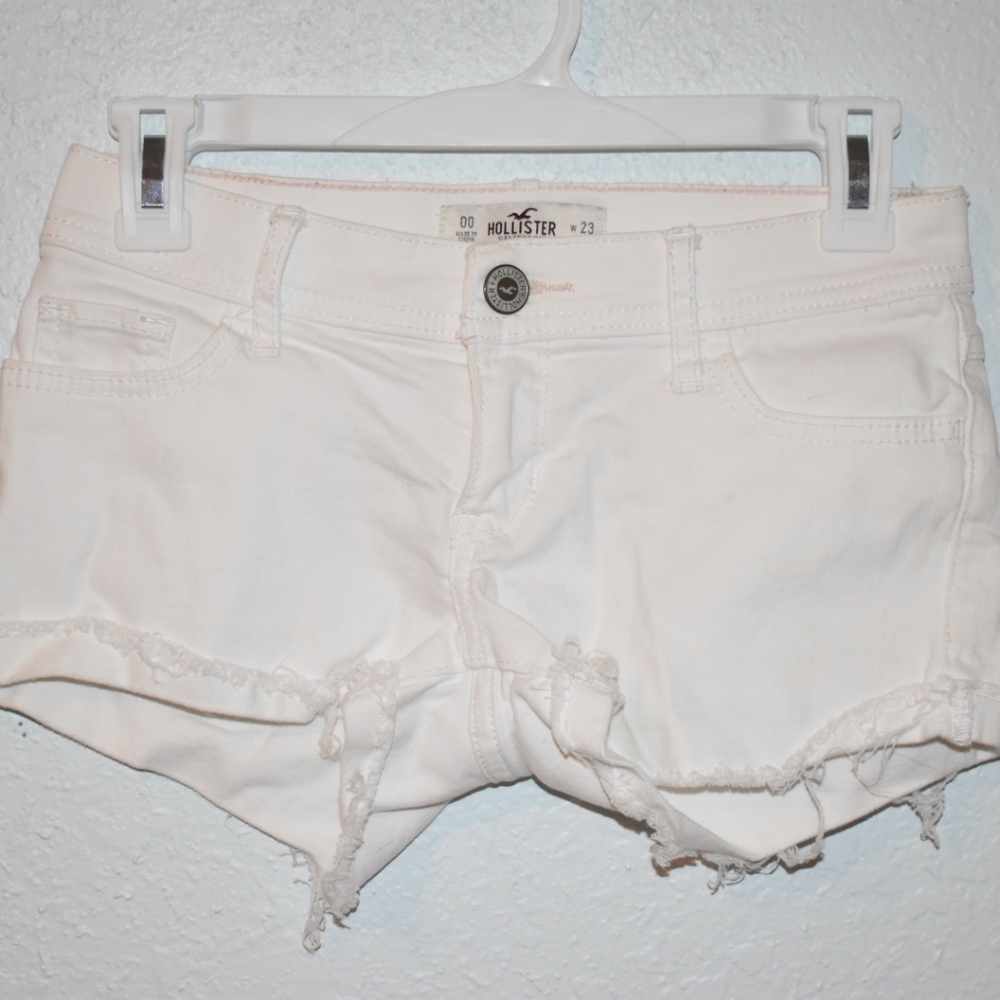 White Jean Shorts